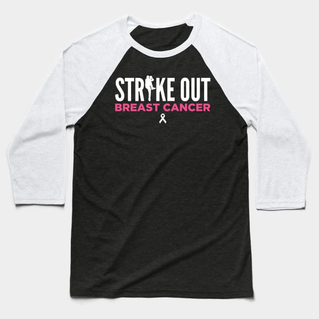 Strike Out Breast Cancer Awareness Fight Baseball Baseball T-Shirt by oskibunde